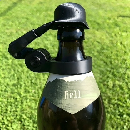 Soldier Salute Beer Bottle Cap Helmet
