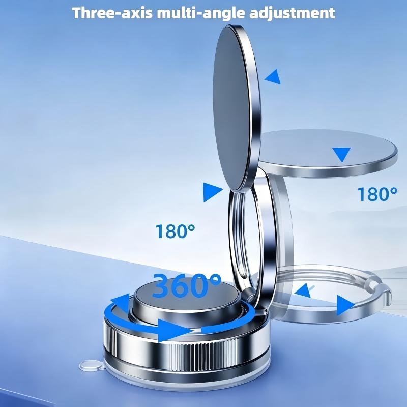 360° Adjustable Vacuum Magnetic Phone Mount for Car Desk Mirror Fit for iPhone