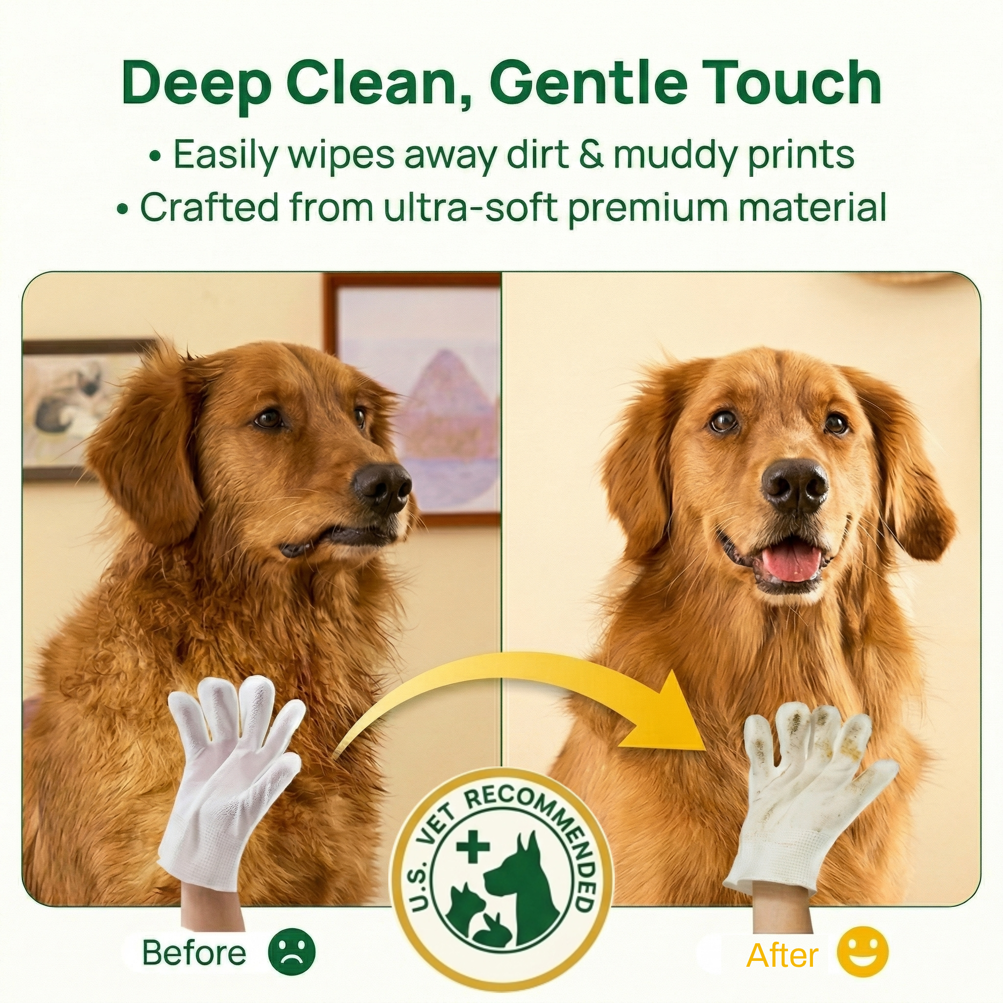 Quick Bath - #1 Dog Glove Wipes