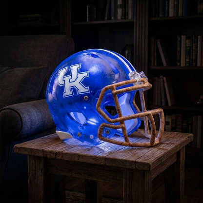 🏈 Handmade Football Helmet Lamp – LED Team Fan Cave Light with 32 Team Styles