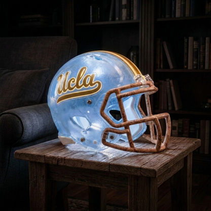 🏈 Handmade Football Helmet Lamp – LED Team Fan Cave Light with 32 Team Styles