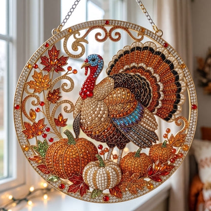 Thanksgiving Turkey Diamond Art Hanging Ornament Kit