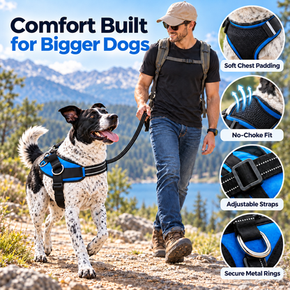 🐾 No-Pull Reflective Dog Harness | Comfortable Control for Every Walk