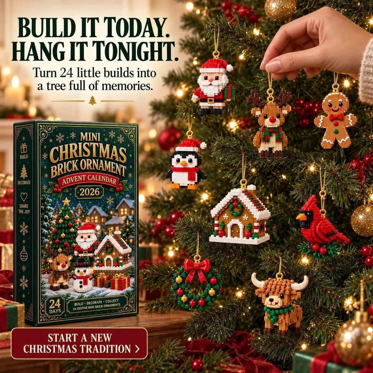 ⏳ Last day to save 49% – 🎄 24-Day Mini Christmas Ornament Advent Calendar 🎄