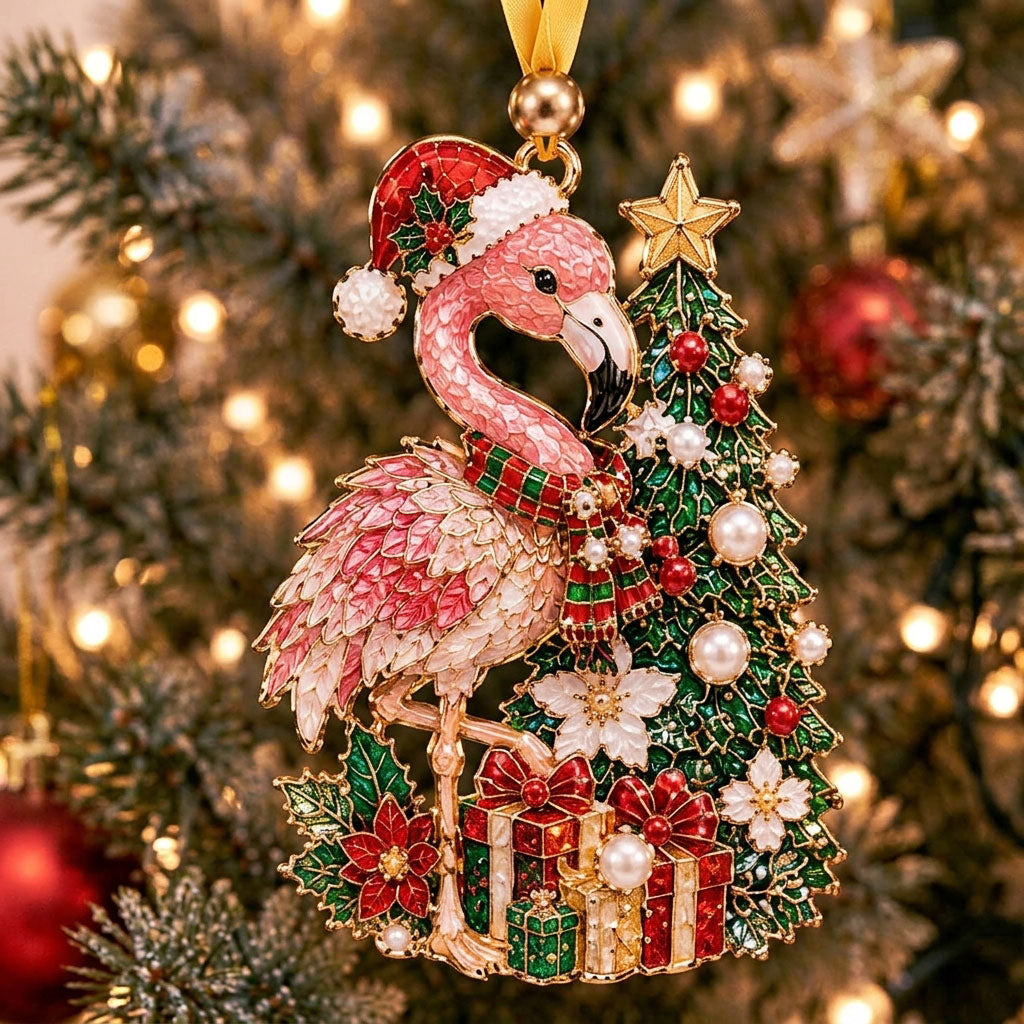 Flamingo Christmas Tree XR2210008CL Christmas Ornament
