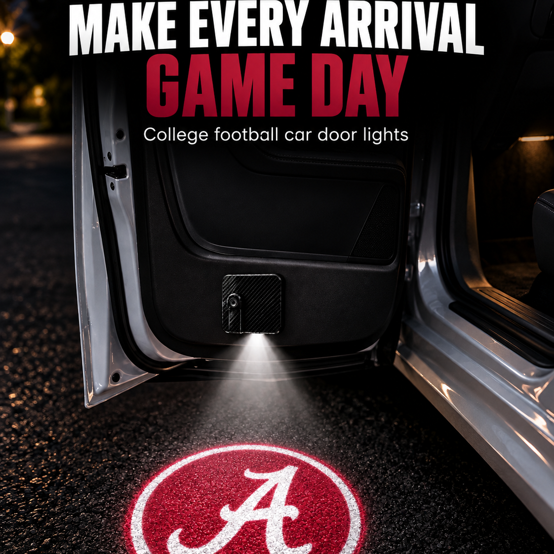 American College Football Team Logo Car Door Projector Lights