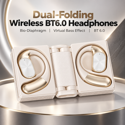 🔥Ear Buds  - Headphones Bluetooth with Dual-Fold Design
