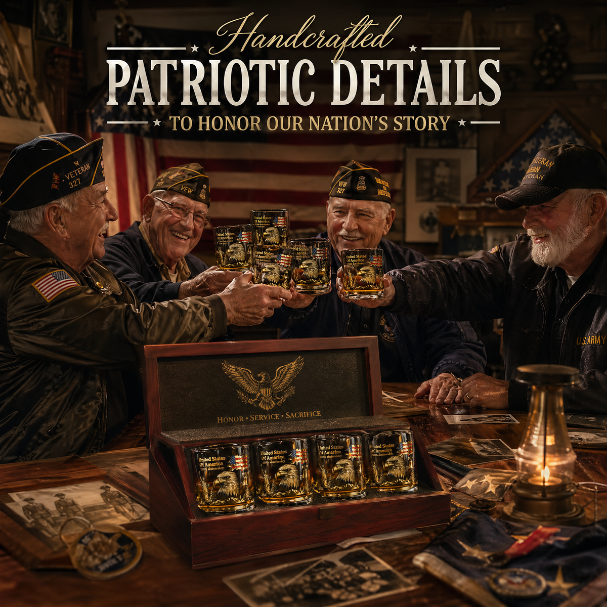 🏆Flash Sale⚡ 66K+ SOLD! 🎁US 250th Anniversary Patriotic Whiskey Glass 1776-2026