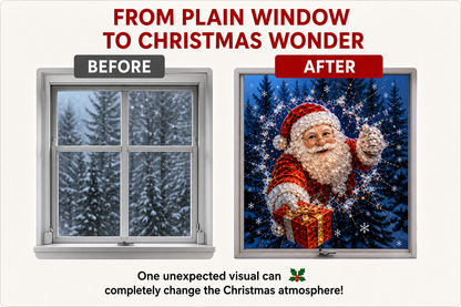 😍Santa Claus window stickers