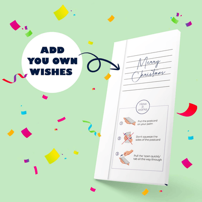 ✨✨ Christmas Exploding Confetti Surprise Card – Pop-Up Joy in Every Envelope 🎄✨