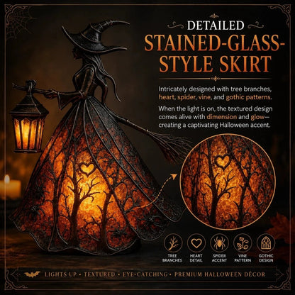 🧙‍♀️✨Halloween Witch Lamp Tabletop Decoration