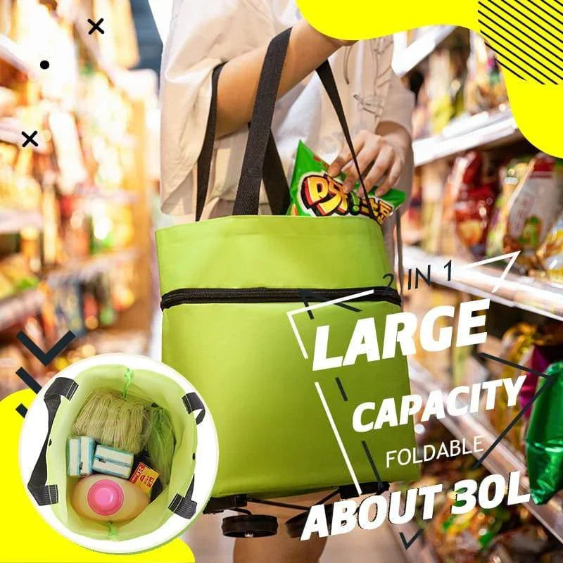 🏆Last Day Promotion 50% OFF!!💞Foldable 2-in-1 Shopping Bag