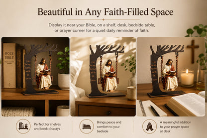 🎁 Christian Jesus Swing Table Decor