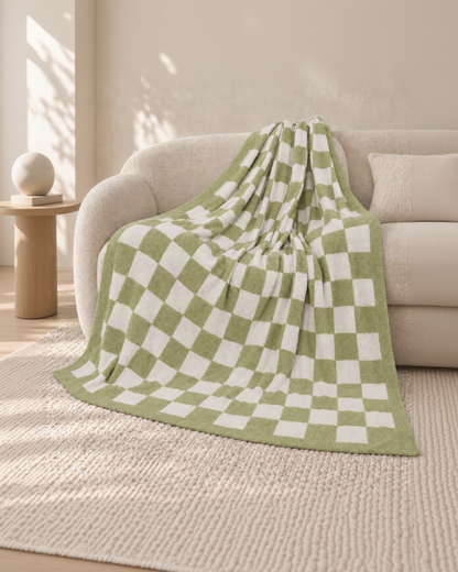 The Fleece Checkerboard Throw