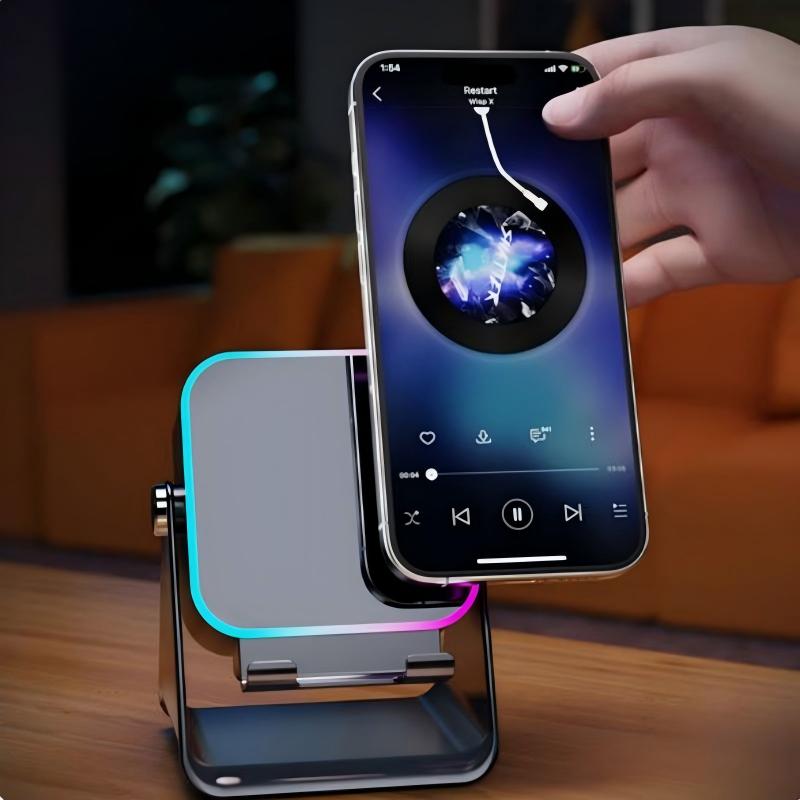 Wireless Induction Speaker Stand for Audio Devices