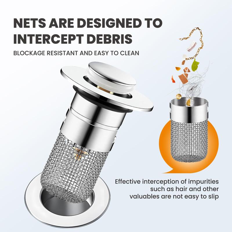 ✨🔥Universal Pop-up Sink Drain Filter