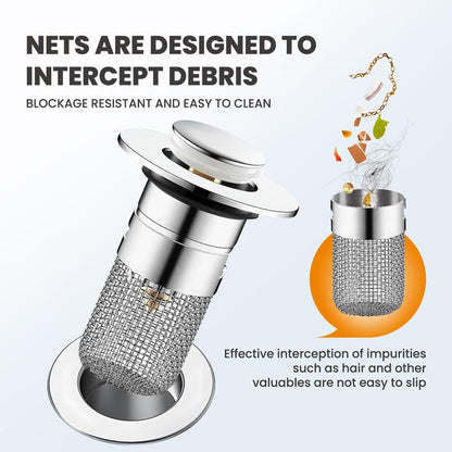✨🔥Universal Pop-up Sink Drain Filter