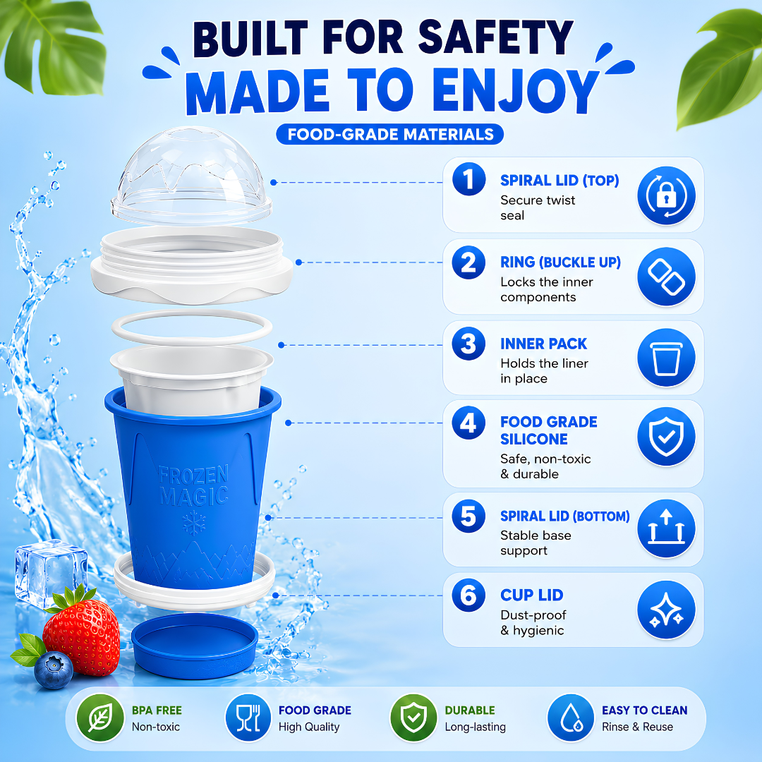 🔥 Magic Slushy Maker Cup ✨ Turn Any Drink Into A Slushie In Minutes
