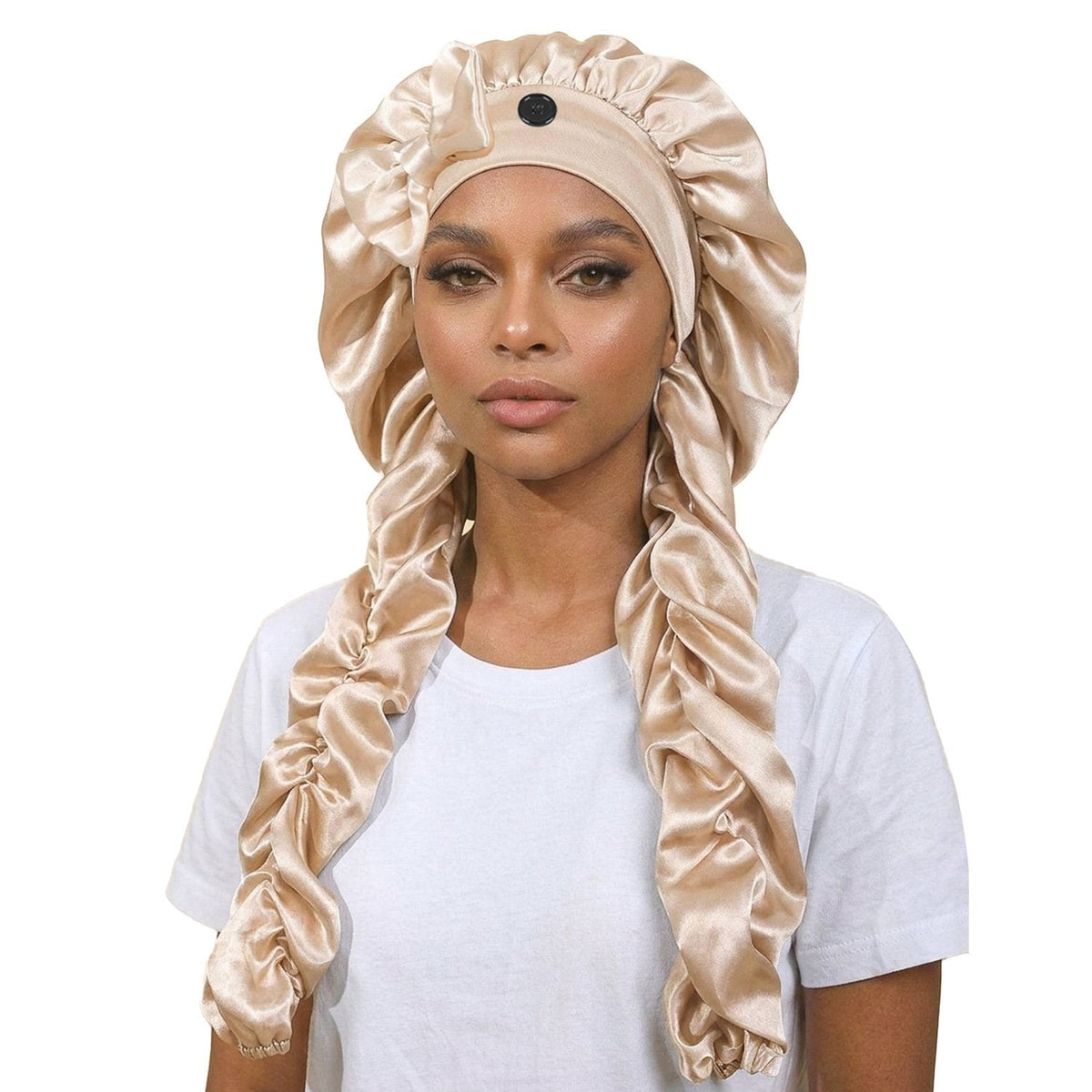 🔥 Silk Bonnet for Long Curly Hair