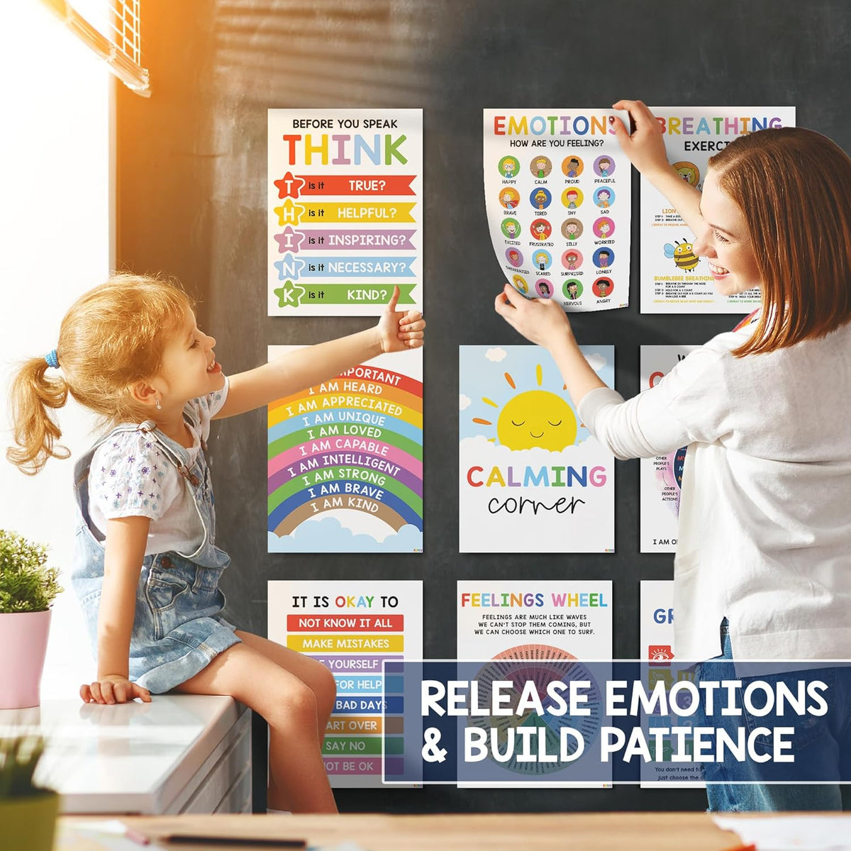 🔥Last Day 49% OFF❤️12 Pcs Calming Corner Posters