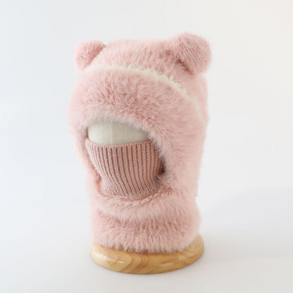 🔥LAST DAY 50% OFF - Women's Solid Pom Pom Bear-Ear Beanie Hat