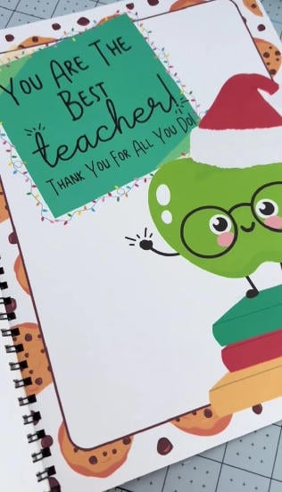 🔥LAST DAY 50% OFF-🎄Christmas card book-👩‍🏫If You Give a Teacher A Cookie Book📚