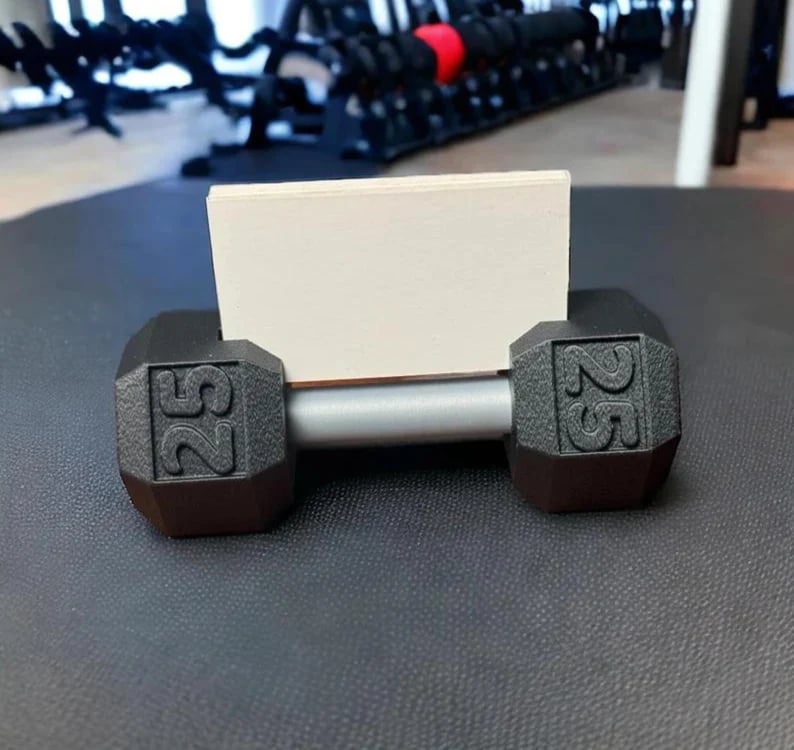 🔥Last 4 hours Sale: Save 50% -Dumbbell Business Card Holder