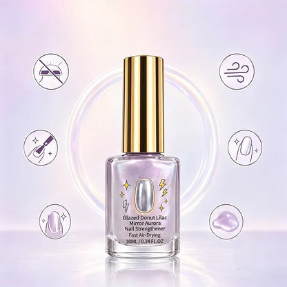 📢📢50% OFF !! ⏰Lilac Glossy Mirror Nail Strengthener✨