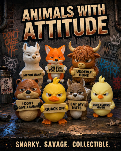 Funny Animal Desk Collectible |Animals with Attitude
