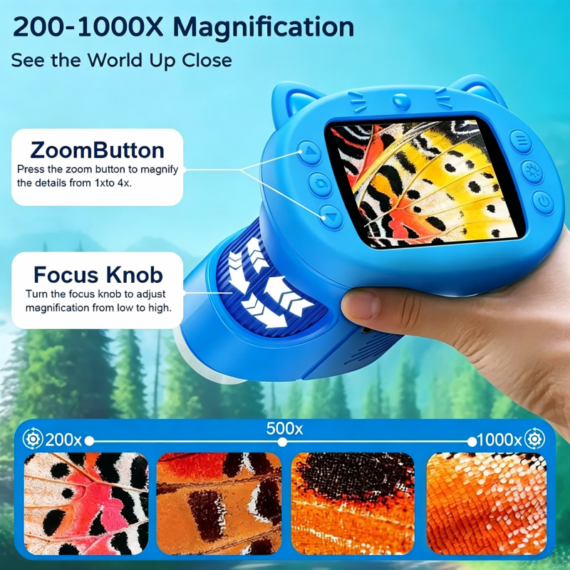 Kids Handheld Digital Microscope