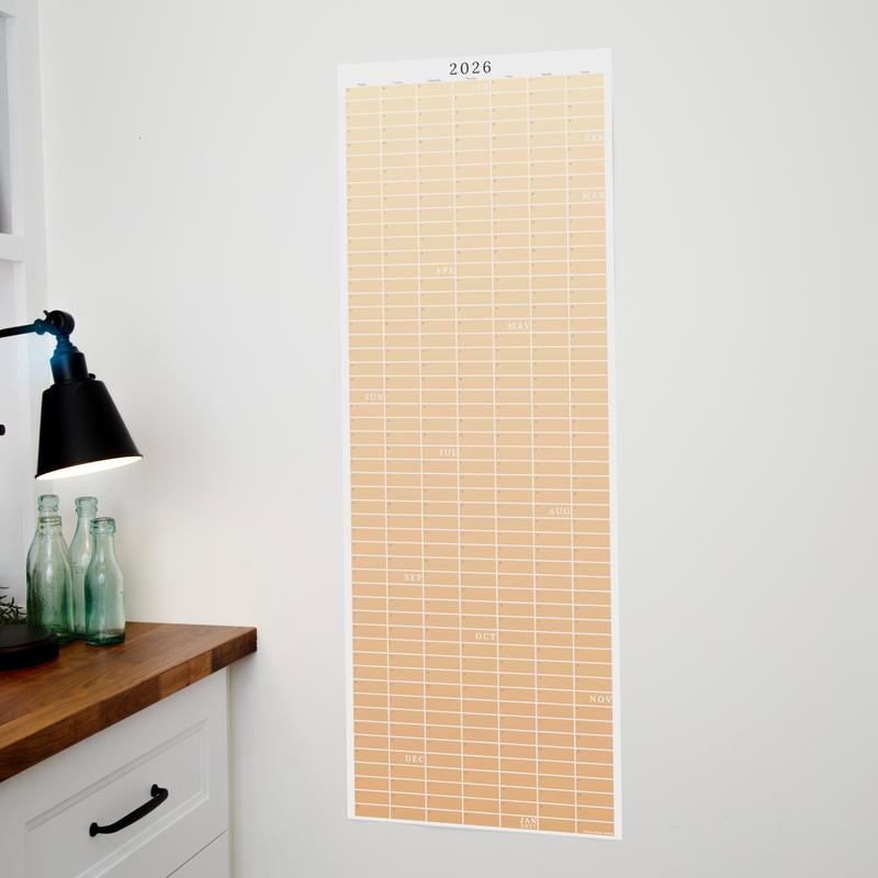 🗓️🏡 2026 Wall Calendar – Cozy Pecan Print Design