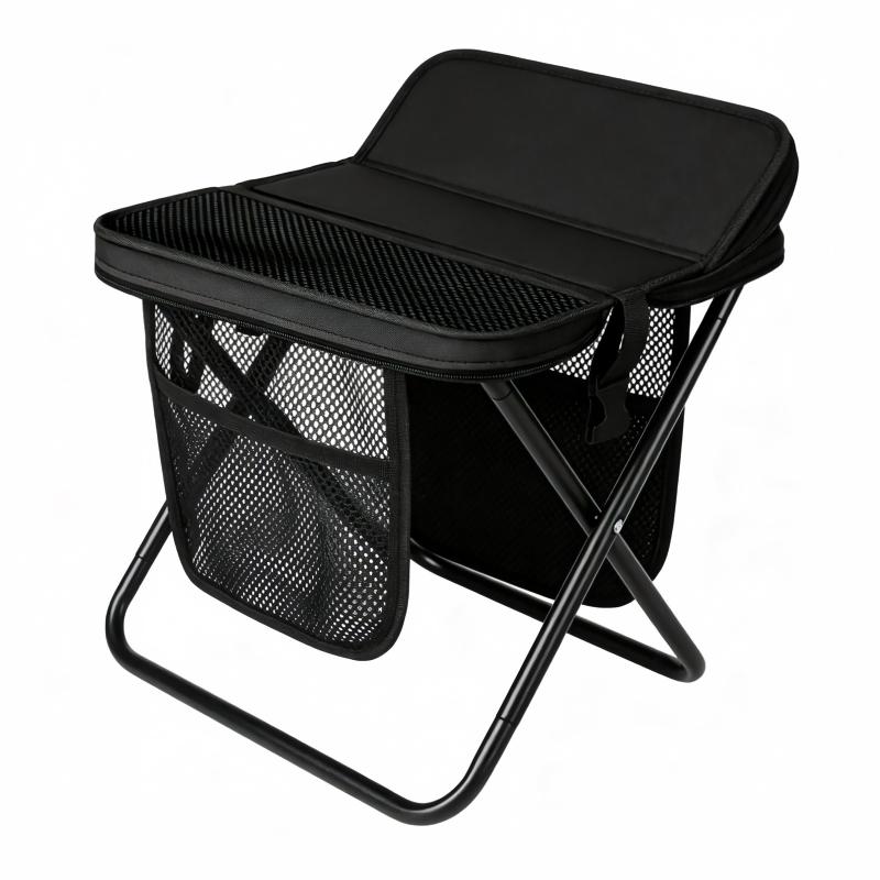 Outdoor Foldable Stool Backpack Portable Camping Chair Bag Crossbody Design