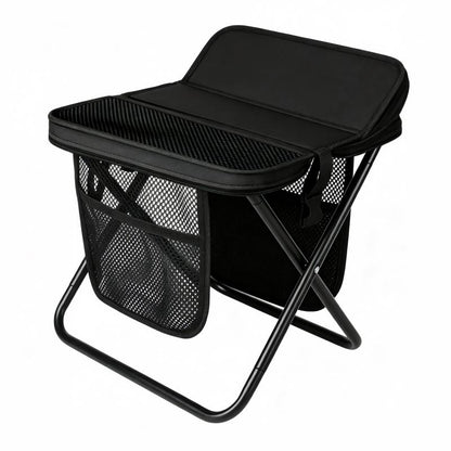 Outdoor Foldable Stool Backpack Portable Camping Chair Bag Crossbody Design