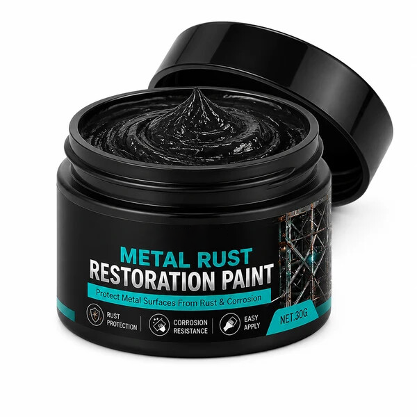🥳2026 HOT SALE💞50K+ SOLD!🔧🏠 Metal Rust Protection Black Repair Paste – Restores rusty gates, railings & tools. Forms protective coating – no need to replace! 🛡️✨