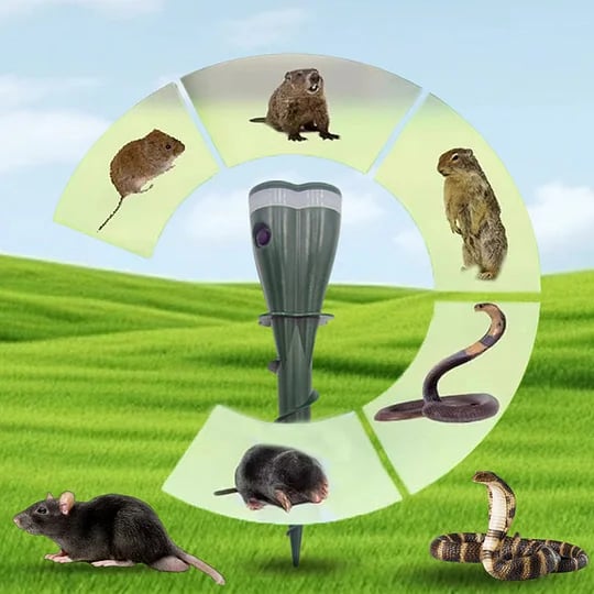 🔥Last 4 hours Sale: Save 49%- Solar Powered Waterproof Screw Mole Repellent