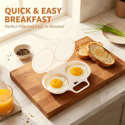2-Egg Microwave Egg Poacher with Lid