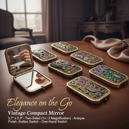 🔥Last Day 49% OFF - ✨Vintage Charm Compact Mirror