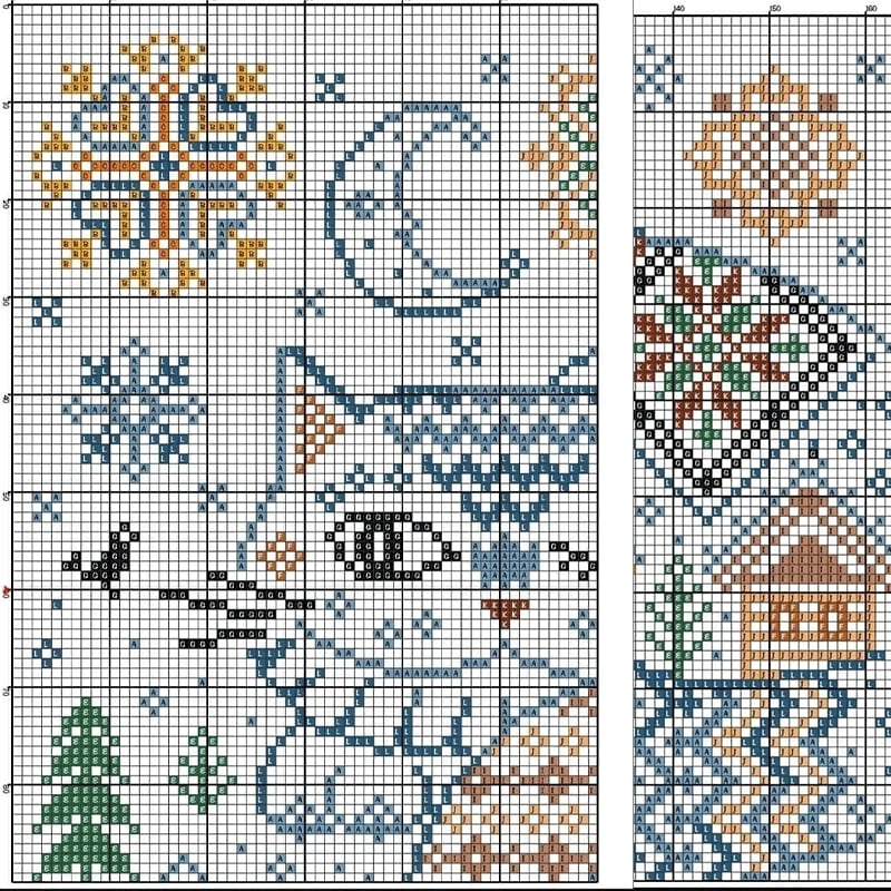 🔥Last Day 50% OFF - 🐱Winter Town Cat Cross Stitch Kit