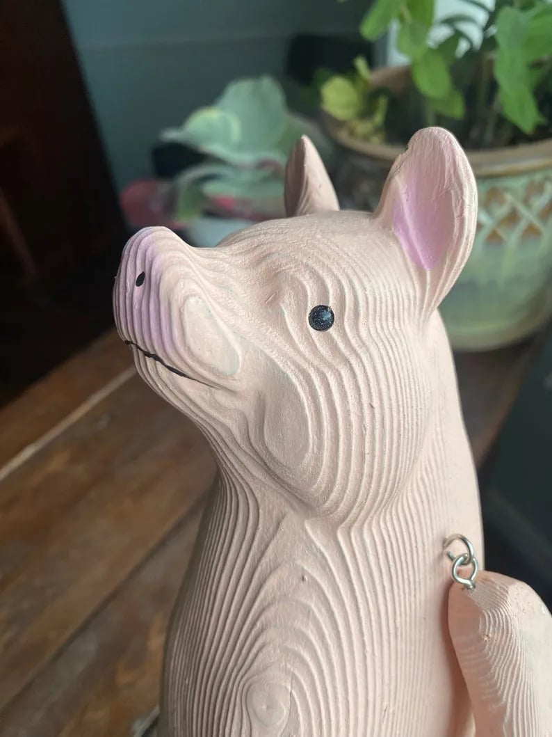 🔥Last 4 hours Sale: Save $30 -Hand-Carved Wooden Sitting Animal