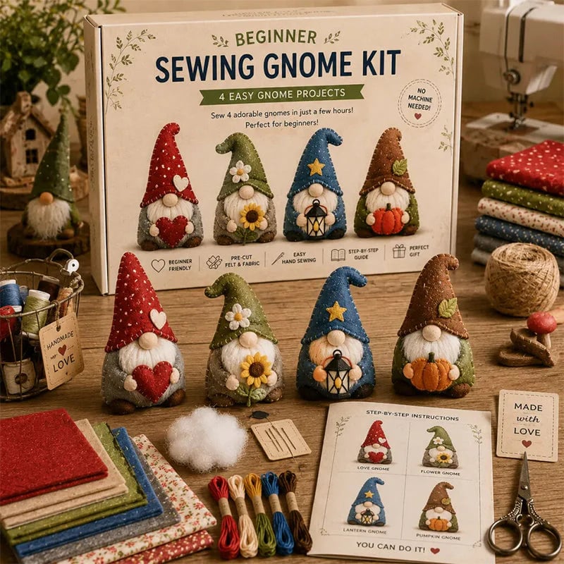 🧶Beginner-Friendly🐦DIY Fabric Animal Craft Kit – Creative Handmade Art (No scissors included)