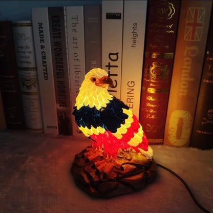 🔥Last Day 49% OFF - 🦅🌙U.S. 250th Eagle Stained Table Lamp✨