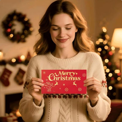 Foldable 6-Slot Christmas Red Envelope