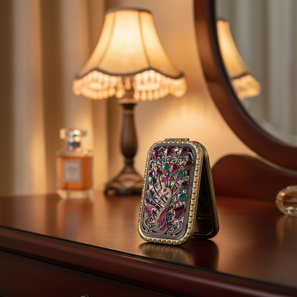 🔥Last Day 49% OFF - ✨Vintage Charm Compact Mirror