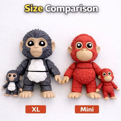 🐒🧸Punch Monkey & His Tiny Plush Buddy Keychain💕🎁Emotional Gift for Animal Lovers, Family, Friends, Loved Ones