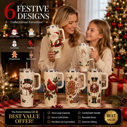✨Limited-Time 70% OFF–🎄🔥 Christmas Magic Travel Tumbler – Festive Gift Edition