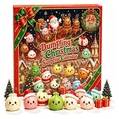 New Christmas Dumpling Squishy Advent Calendar – 24 Surprise Toys
