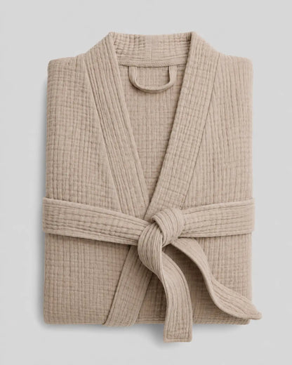 The All-Season Bathrobe - 100% Muslin Cotton