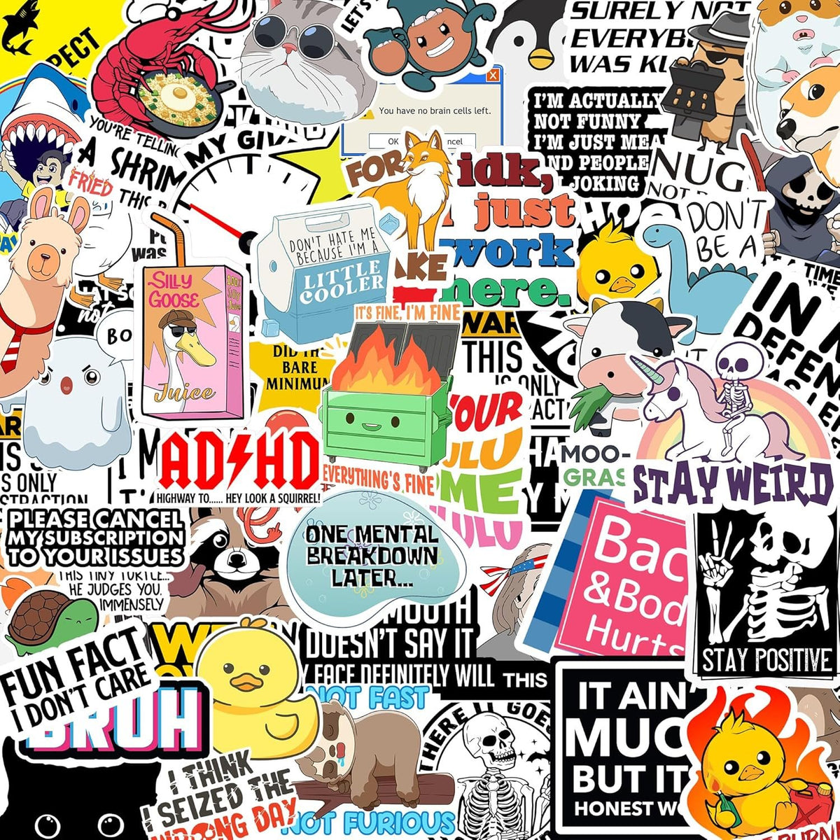 🔥Last Day 49% OFF - Set of 260 Pcs Funny Saying Stickers