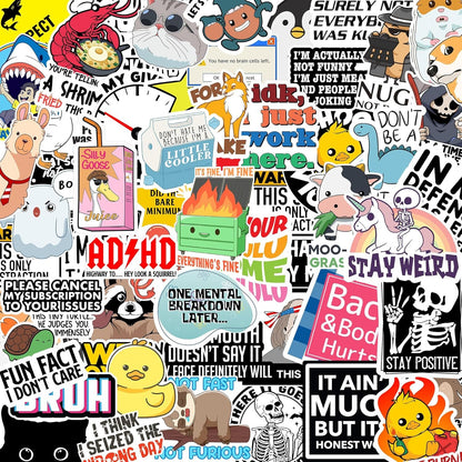 🔥Last Day 49% OFF - Set of 260 Pcs Funny Saying Stickers