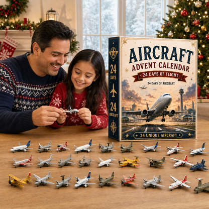 🎄Last Day 49% OFF – ✈️ Aircraft Advent Calendar 2026 | 24 Days of Flight with 24 Unique Miniature Airplanes, Jets & Aviation Collectibles 🎄🎁